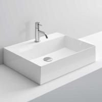 MILLDUE  Раковина  KID 60 накладная из керамики ,60х45х12,5 см, без отв для смесителя, цвет белый глянцевый