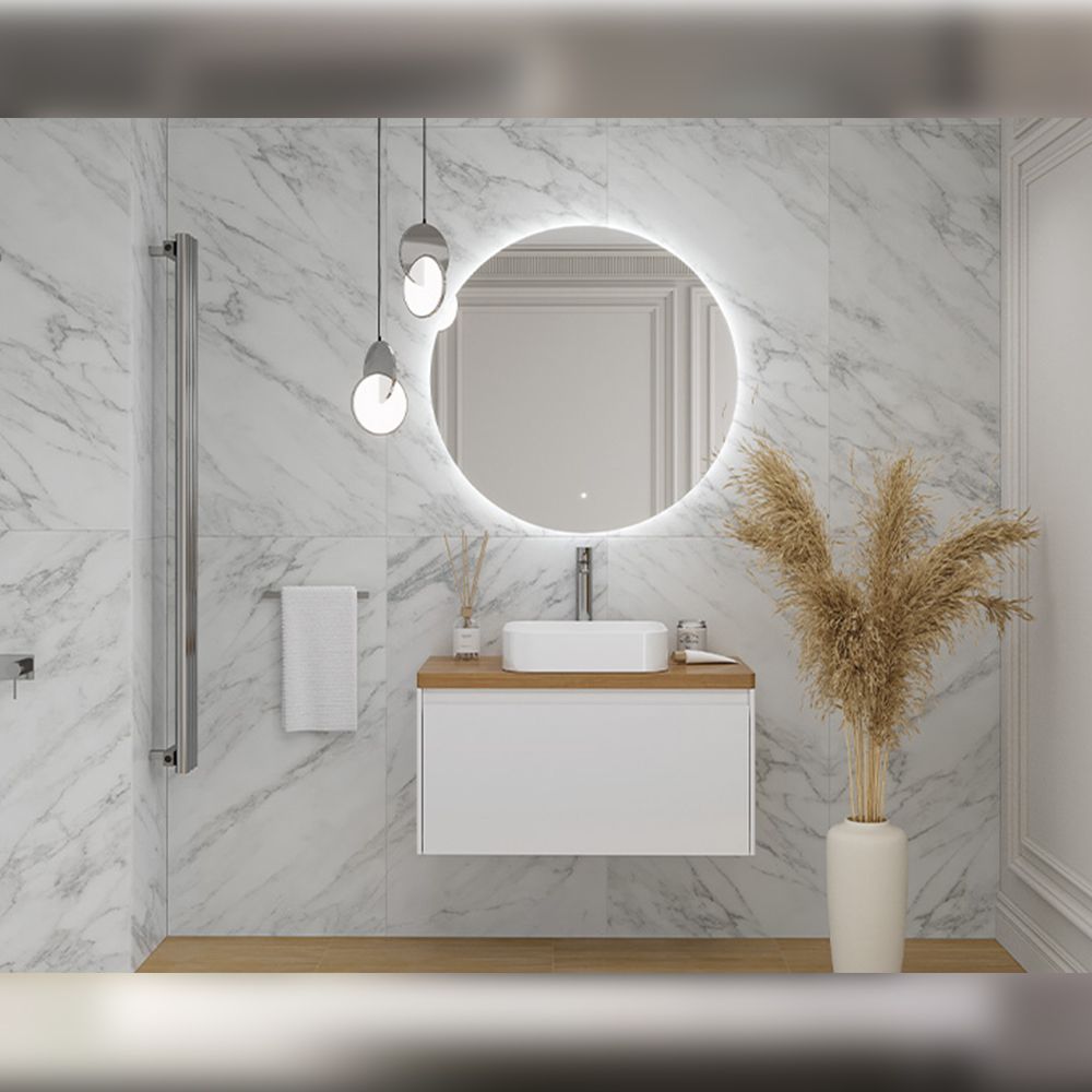 Столешница Velvex Klaufs 90 без отверстий, Invisible Line