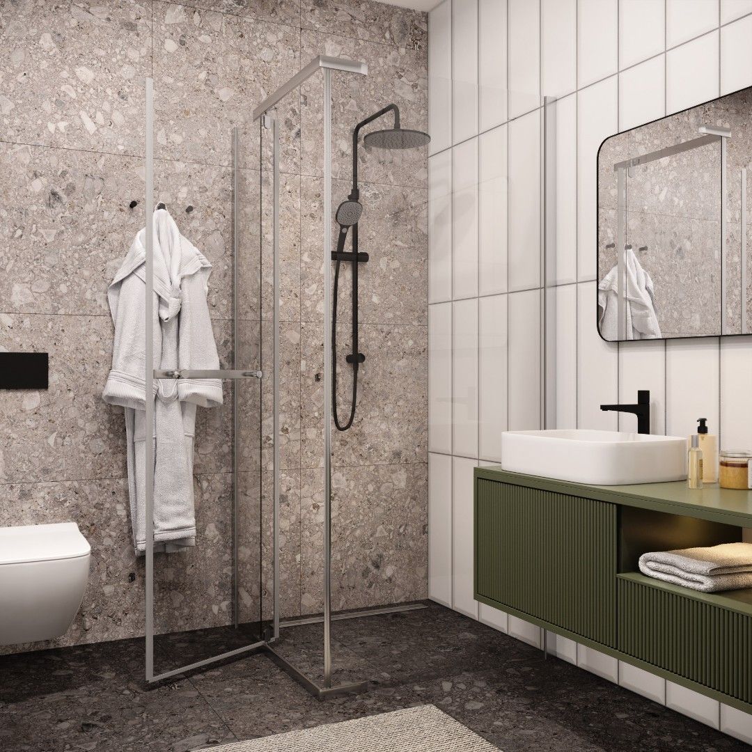 Ограждение MIMI ZQ91T душевое Cerutti SPA без поддона (90x90x195) Ограждение MIMI ZQ91T душевое Cerutti SPA без поддона (90x90x195)