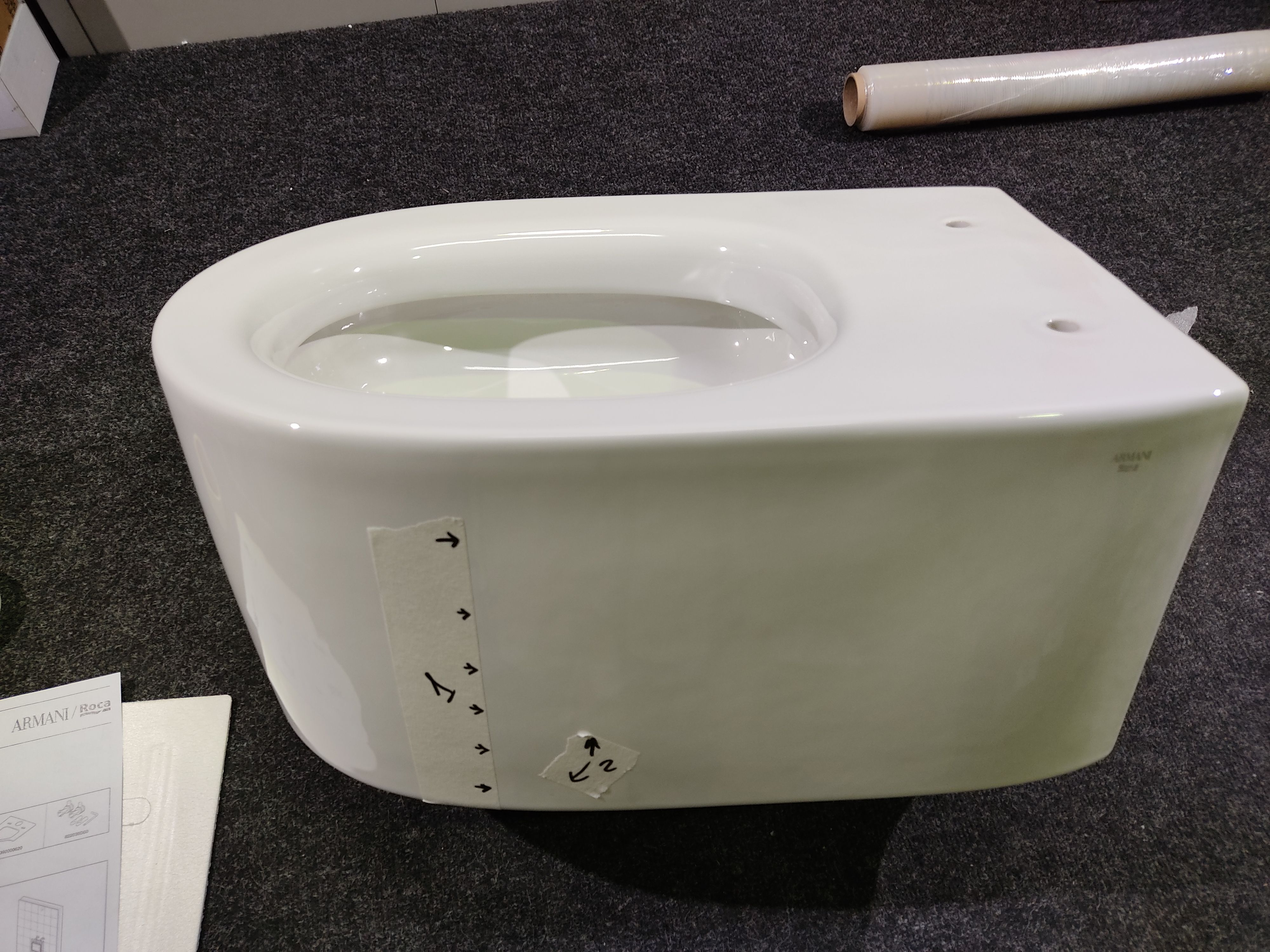 Armani Roca Island Сиденье для унитаза, с микролифтом, лакированное, цвет: белый