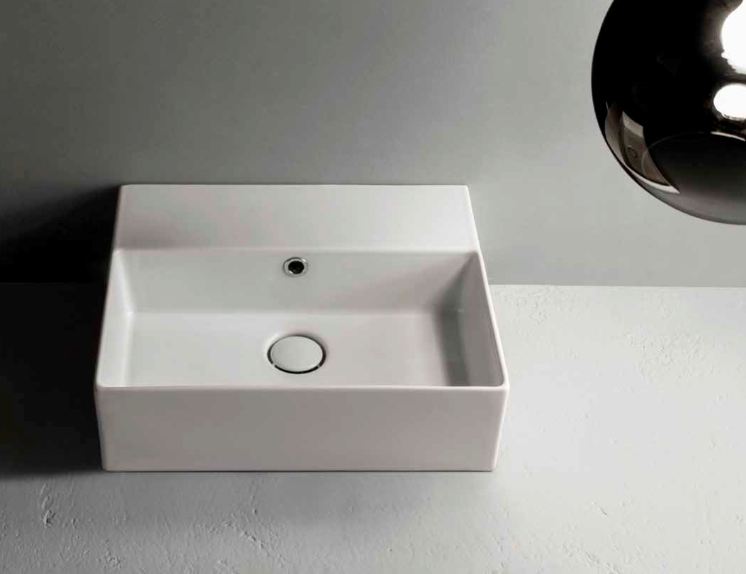 Донный клапан, Globo, для раковин, механический Push-Open, материал крышки-керамика, цвет крышки-белый