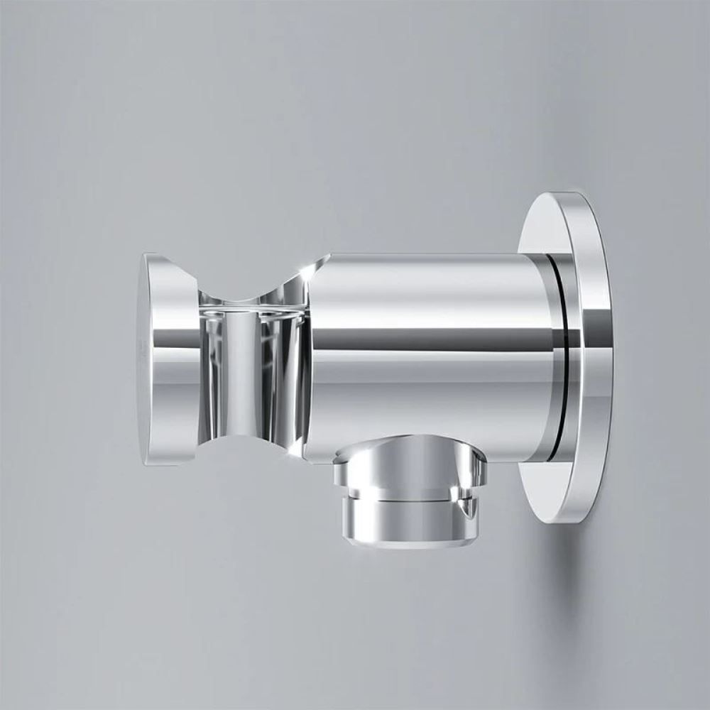 F0602100 Шланговое подсоединение с держателем, хром, шт. F0602100 Шланговое подсоединение с держателем, хром, шт.