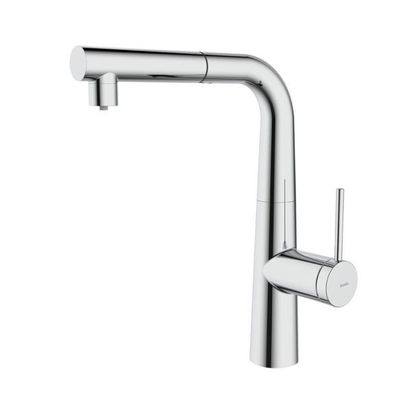 Смеситель для кухни IDDIS Pure с фильтром и выдвижным изливом, хром (PURSBPFi05N)