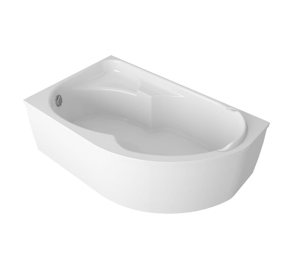 Комплект 3 в 1 Lavinia Boho Grance Hill S2-3703170L, акриловая ванна 170x105 см (левый разворот), усиленный металлический каркас, лицевой экран