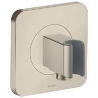 AX ShowerSelect Вывод воды с клапаном и держателем ручного душа, ½’, цвет: Шлифованный никель AX ShowerSelect Вывод воды с клапаном и держателем ручного душа, ½’, цвет: Шлифованный никель