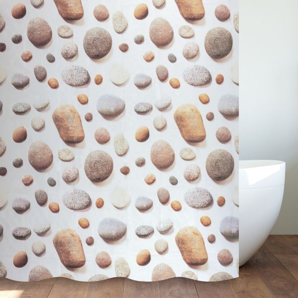 Штора для ванной комнаты Savol S-8PEVA07, галька