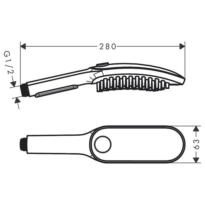 HANSGROHE DOG SHOWER Ручной душ для собак 150 3jet, цвет черный матовый HANSGROHE DOG SHOWER Ручной душ для собак 150 3jet, цвет черный матовый