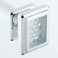 THG METROPOLIS CRISTAL CLAIR Ручка дверная одинарная, средний размер, цвет хром THG METROPOLIS CRISTAL CLAIR Ручка дверная одинарная, средний размер, цвет хром