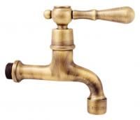 Кран для одного типа воды Rav Slezak Morava retro MK493SM бронзовый, с ручкой МК4