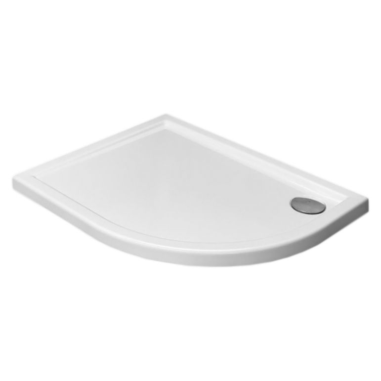 Акриловый поддон для душа Radaway Tasos E 80x100x6 белый, в правый угол