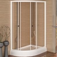 Душевой уголок Radomir 120x80 R 1-03-1-2-0-0080 с поддоном профиль Белый стекло прозрачное