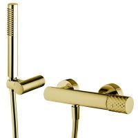 Fima Carlo Frattini Spillo Tech Смеситель для душа, настенный, с ручным душем, цвет: золото