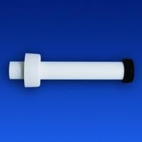 SANIT Набор для подключения скрытого смывного бачка к напольному унитазу: трубка диам.45х300мм с манжетой и декоративной насадкой, цвет белый