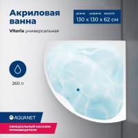 Акриловая ванна Aquanet Vitoria 130x130 (с каркасом) Акриловая ванна Aquanet Vitoria 130x130 (с каркасом)