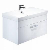Тумба с раковиной Iddis Mirro 80 подвесная Белая Тумба с раковиной Iddis Mirro 80 подвесная Белая