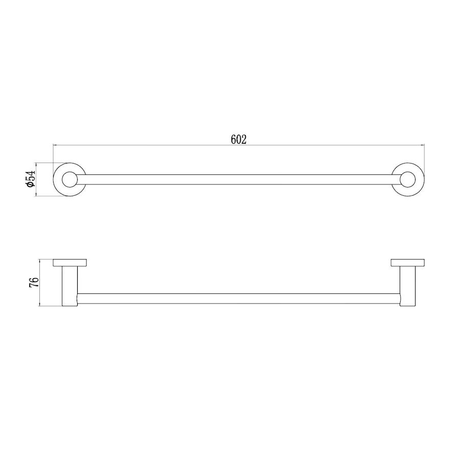 Полотенцедержатель Savol S-005624H, черный