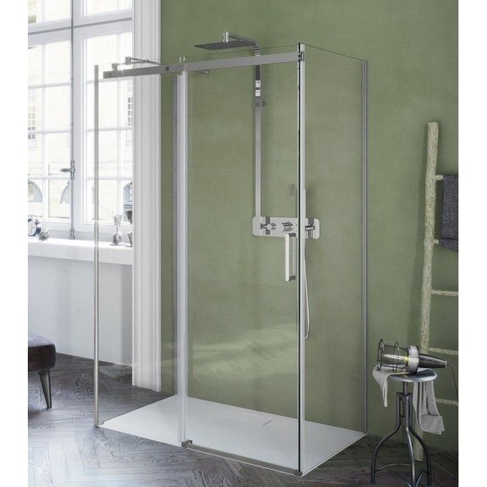 Боковая стенка для пристенного ограждения EXCELLENT Rols 90 см (хром)