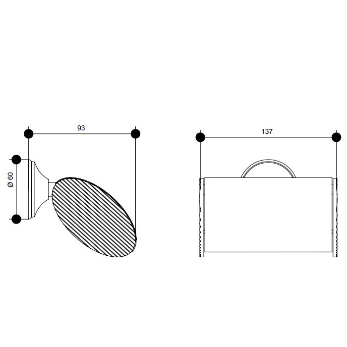 Bongio Fleur blanc Бумагодержатель, хром