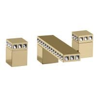 Bongio Pure Glam Смеситель для раковины, цвет золото/Swarovski