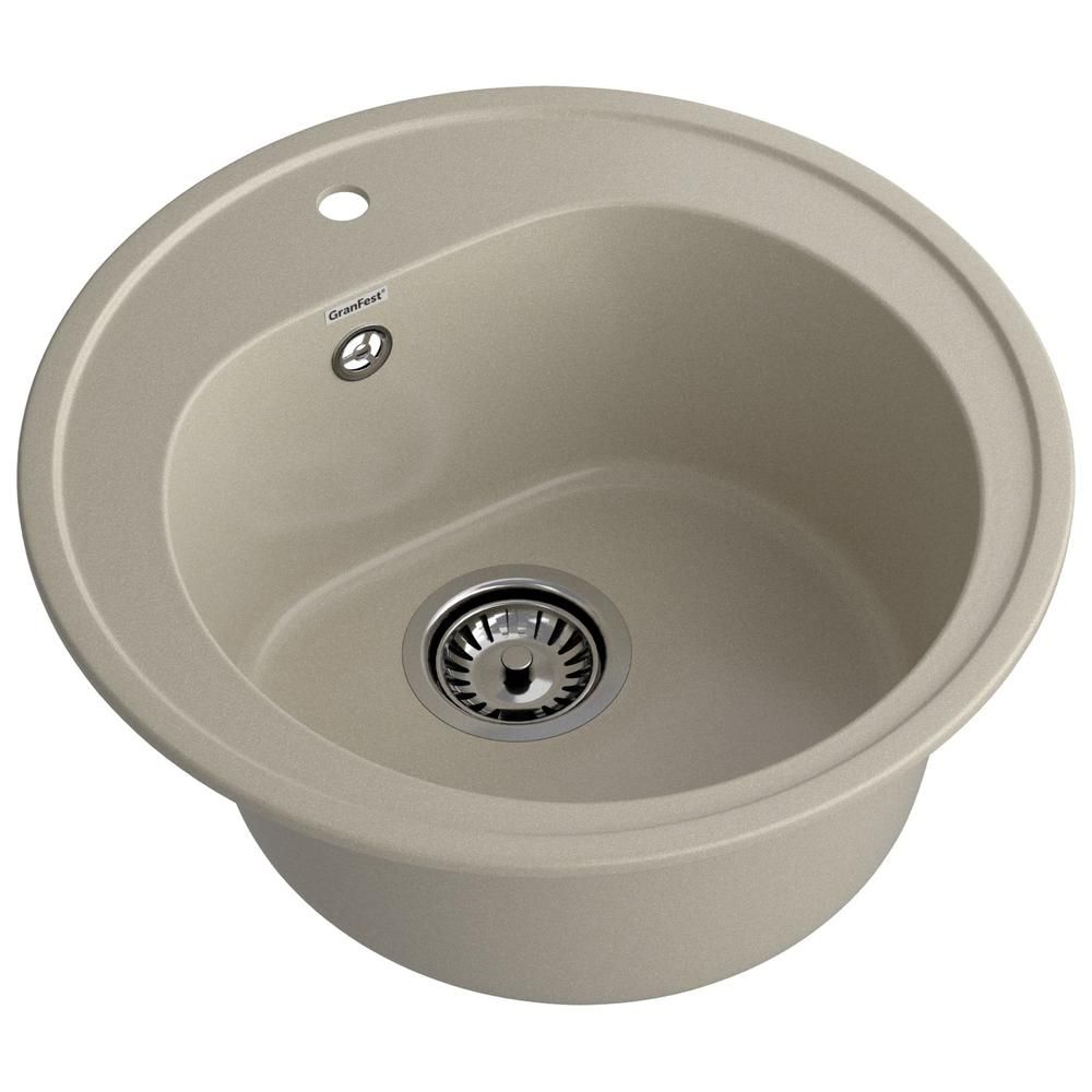 Кухонная мойка GranFest RONDO 510, топаз, артикул R-510 топаз