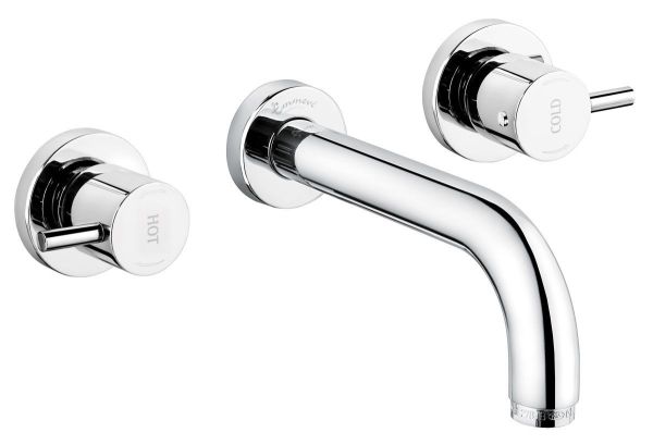 Emmevi Piper, встраиваемый в стену двухрычажный смеситель для раковины, без донного клапана, цвет зачищенное золото