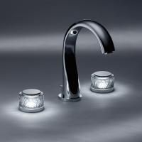 THG PARADISE Смеситель для раковины на 3 отверстия, ручки с подсветкой, с донным клапаном, цвет хром THG PARADISE Смеситель для раковины на 3 отверстия, ручки с подсветкой, с донным клапаном, цвет хром