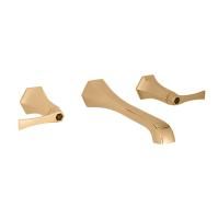 CISAL Cherie Смеситель на раковину на 3 отверстия из стены, излив 200 мм,внешняя часть, цвет золото