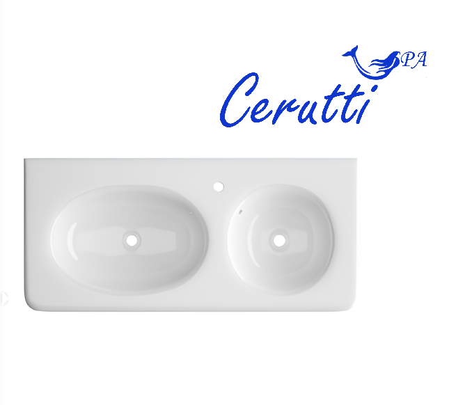 Раковина Double ARNO (1005х460х180) двойная накладная Cerutti SPA