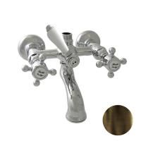 Nicolazzi Half Dome Смеситель для ванны на 2 отверстия, с переключателем ванна/душ, вывод сверху 3/4" (для душ. стойки), цвет: тёмная бронза