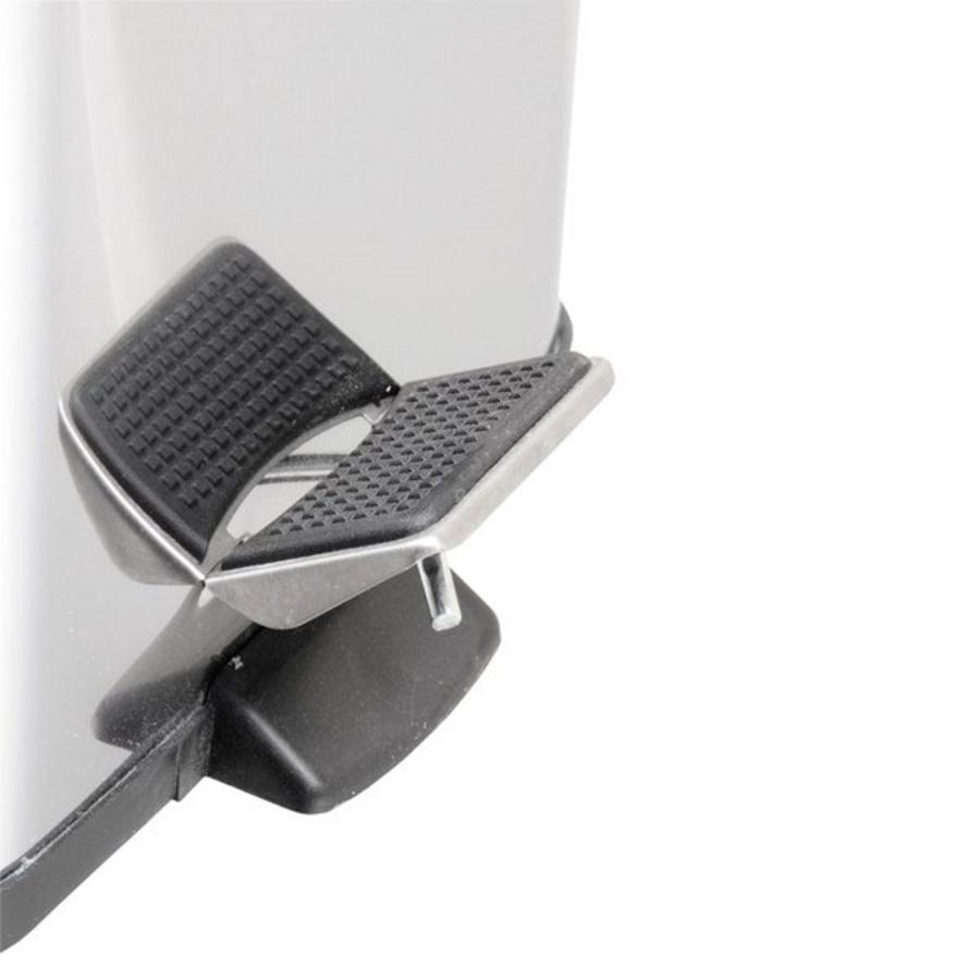 Урна SIMPLE LINE для бытового мусора квадратная 6 л, c педалью и крышкой, нержавеющая сталь, Sapho