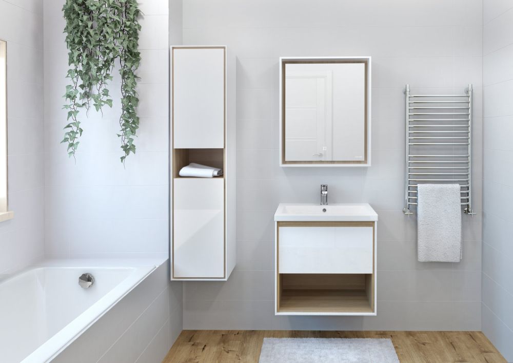 Тумба подвесная Cersanit LOUNA 60 белый под раковину S-UM-COM60/1-w (COMO 60) (64070), артикул 64070