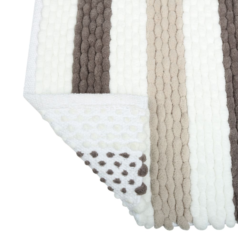 Коврик для ванной комнаты FIXSEN AMBER FX-8040Z, бежевый/белый, артикул FX-8040Z