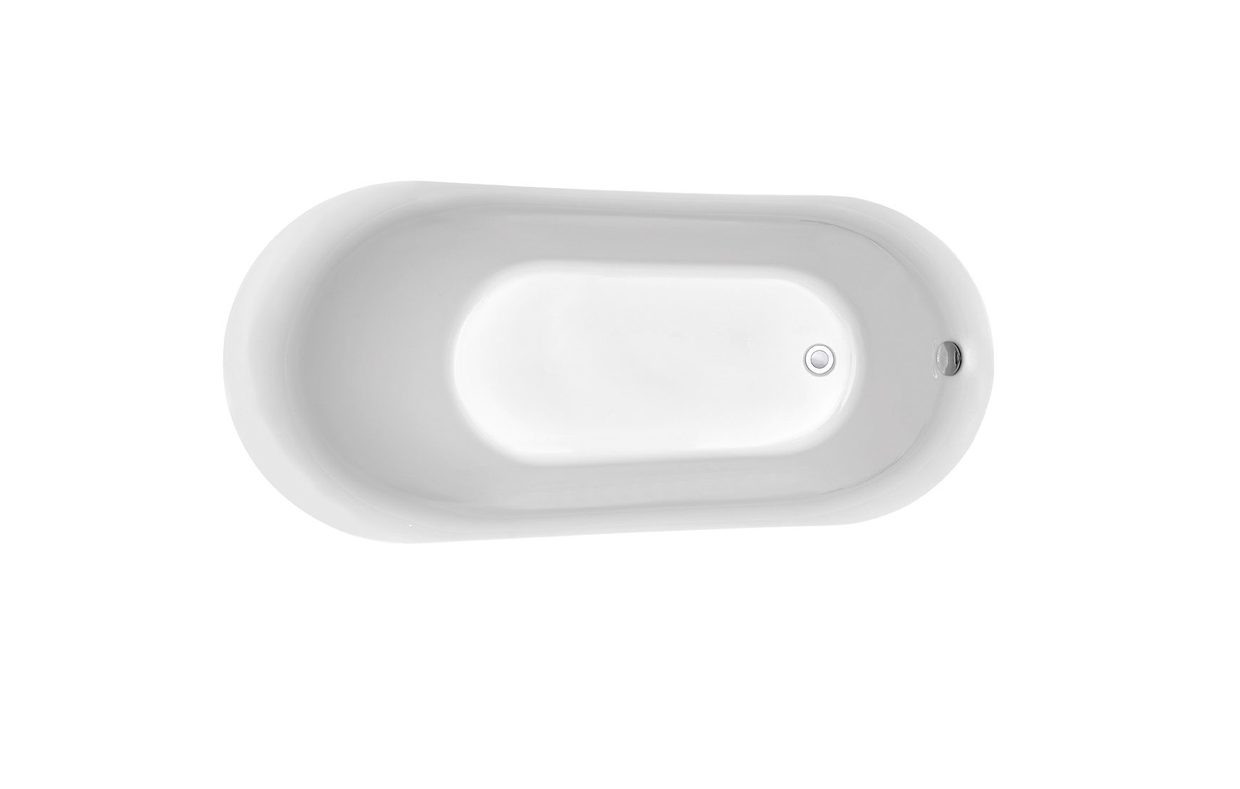 Ванна акриловая,отдельностоящая, AQUATEK AQ-K133778WT ЛАГУНА 1700 * 780 * 710. В Комплекте со сливом и ножками.Цвет: белый глянцевый.