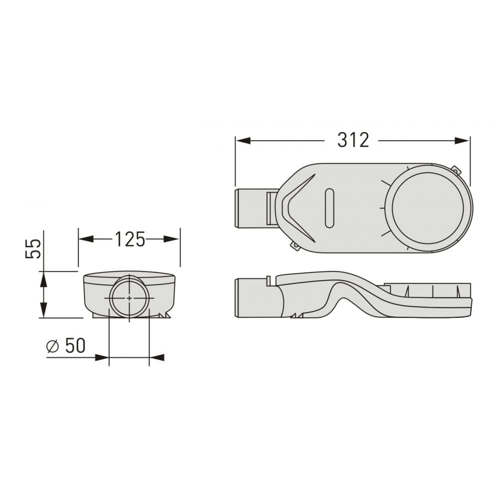 Горизонтальный сифон Berges 42л/мин