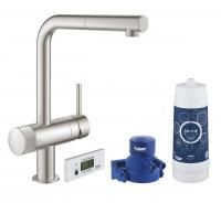Смеситель для кухни GROHE Blue Pure Minta, стартовый комплект, суперсталь, (30382DC0) Смеситель для кухни GROHE Blue Pure Minta, стартовый комплект, суперсталь, (30382DC0)