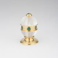 THG AMBOISE MALACHITE Вентиль смесителя для раковины, вставки малахит, цвет полированное золото THG AMBOISE MALACHITE Вентиль смесителя для раковины, вставки малахит, цвет полированное золото