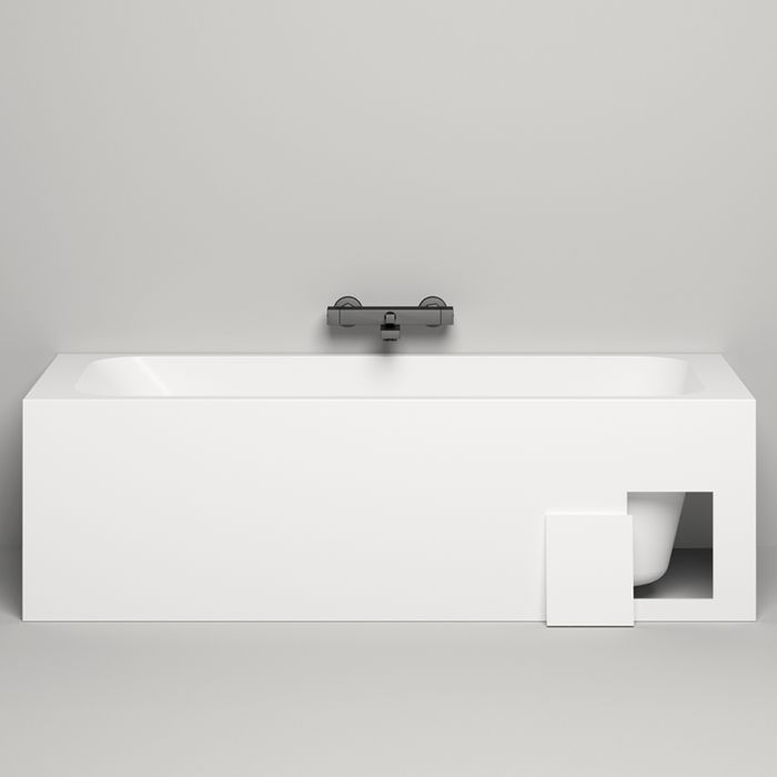 Salini ORLANDA KIT Встраиваемая ванна 1600х700х600мм, "Up&Down", сифон,  щелевой слив-перелив, мат-л: S-Sense, матовый, белый. Фурнитура: белая. Salini ORLANDA KIT Встраиваемая ванна 1600х700х600мм, "Up&Down", сифон,  щелевой слив-перелив, мат-л: S-Sense, матовый, белый. Фурнитура: белая.