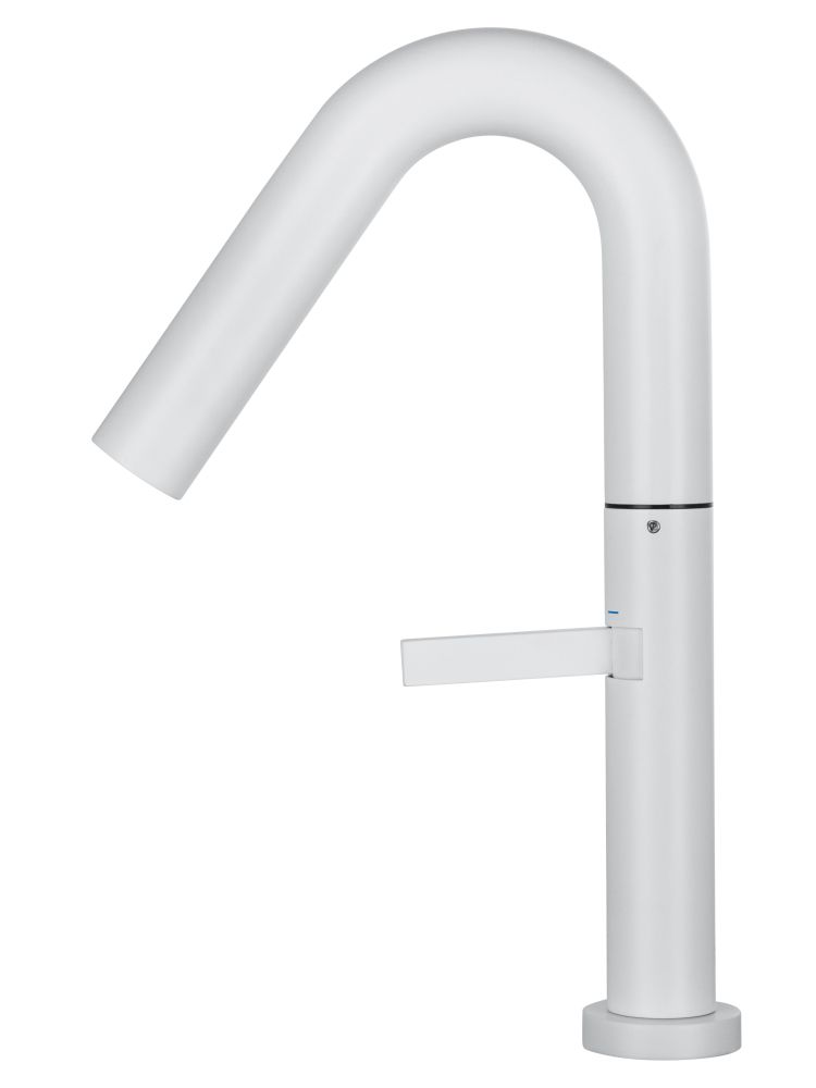 Смеситель для раковины высокий WONZON & WOGHAND, Белый матовый (WW-6068-MW)