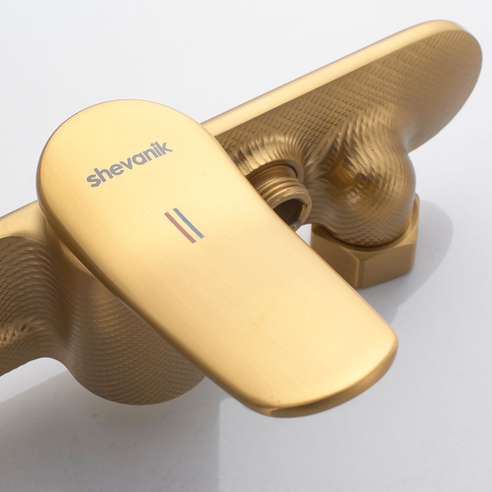 Смеситель для душа Shevanik S4716G, золотой сатин