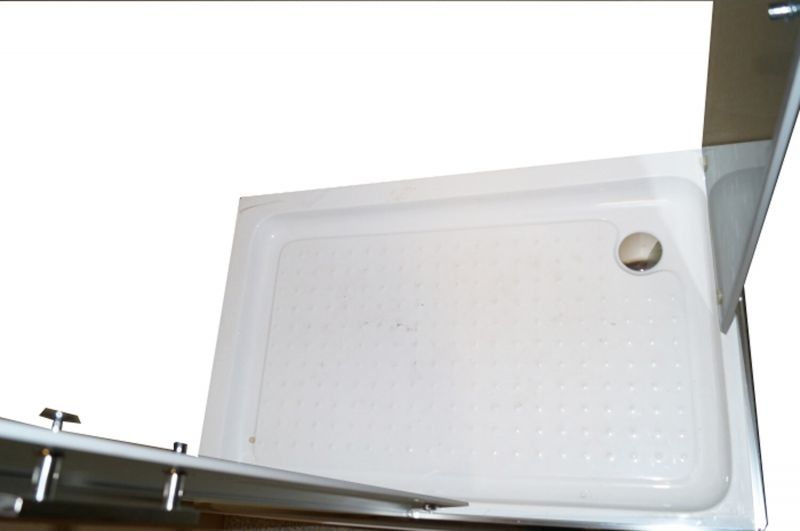 Душевой уголок Parly ZQ121 R 120х195 профиль Полированный алюминиевый стекло матовое