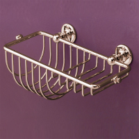 Devon First Class Полочка для губки решетчатая, настенная, цвет: золото светлое