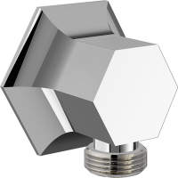 Шланговое подсоединение, Cisal, Chérie, стандарт подвода воды-1/2", цвет-Chrome