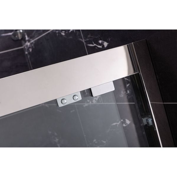 Душевой уголок Royal Bath RB-L-2011-1400-9R 140х90 без поддона профиль Хром стекло прозрачное