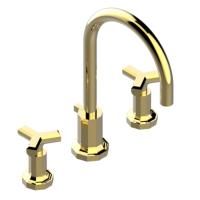 THG Les Ondes Смеситель для раковины, на 3 отв., цвет Soft matt gold