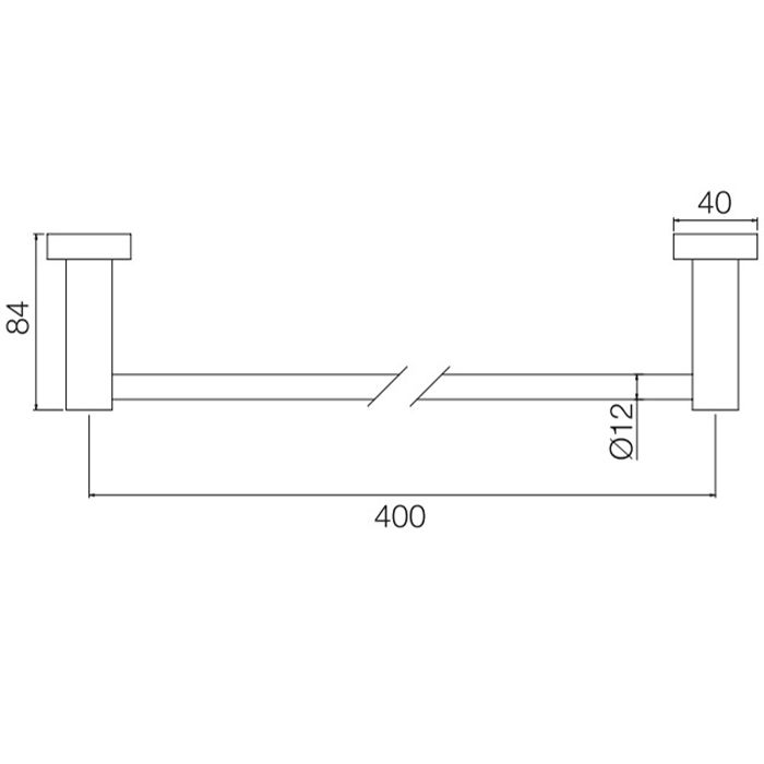 Fima Carlo Frattini Rotola Полотенцедержатель 400 мм., цвет: чёрный матовый Fima Carlo Frattini Rotola Полотенцедержатель 400 мм., цвет: чёрный матовый