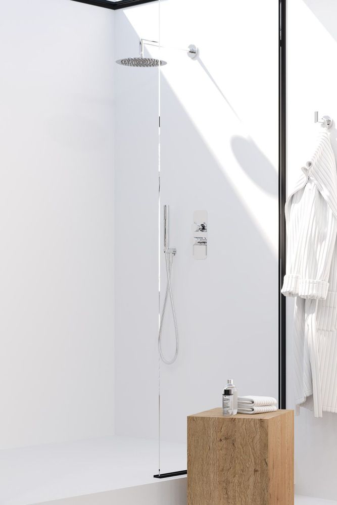 AQG Urban, душевой комплект ER232 на 2 потребителя, с настенным кронштейном, цвет хром, артикул 19URBER23202