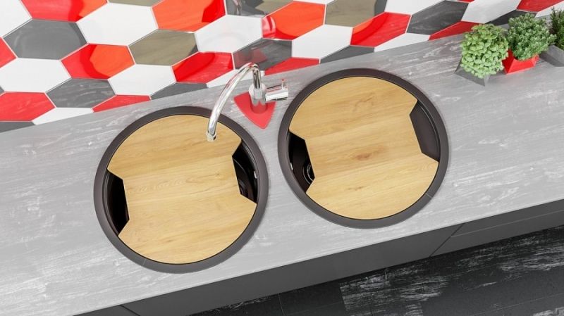 Кухонная мойка KitKraken Stream Grey 51 Серая