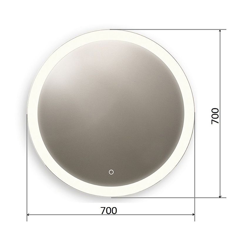 Зеркало Orange Sun 70 OS-70ZE с подсветкой с сенсорным выключателем