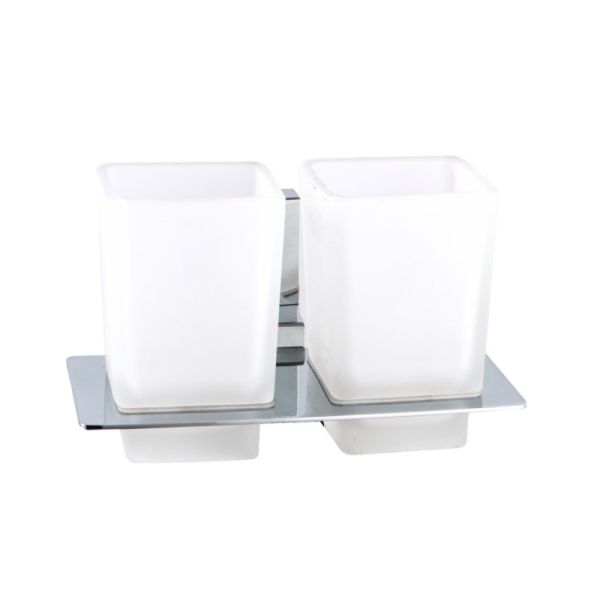 Стакан для ванной комнаты двойной Haiba HB8808, хром