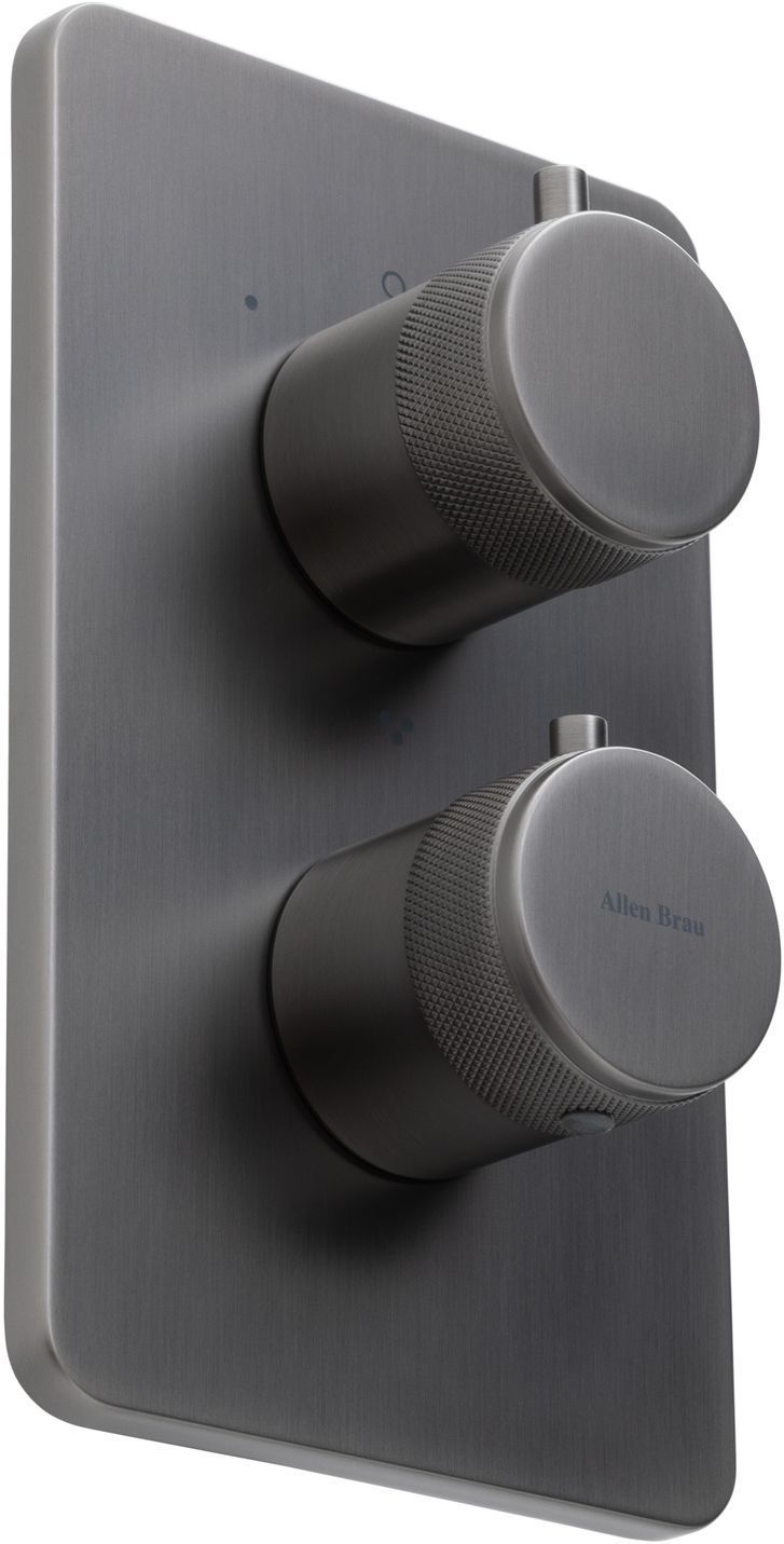 Смеситель для ванны Allen Brau Priority 5.31314-MG (с внутренней частью, 3 выхода) графит браш